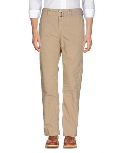 Shop Sacai Casual Pants In Beige