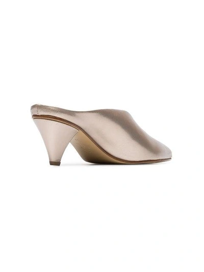 Shop Atp Atelier Gold Nicola 55 Leather Mules In Pink