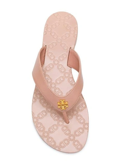 Shop Tory Burch Monroe Thong Sandals In Pink