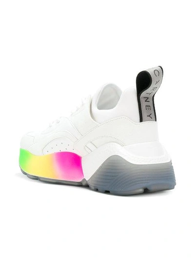 Stella Mccartney Rainbow Platform Sneakers In Multi