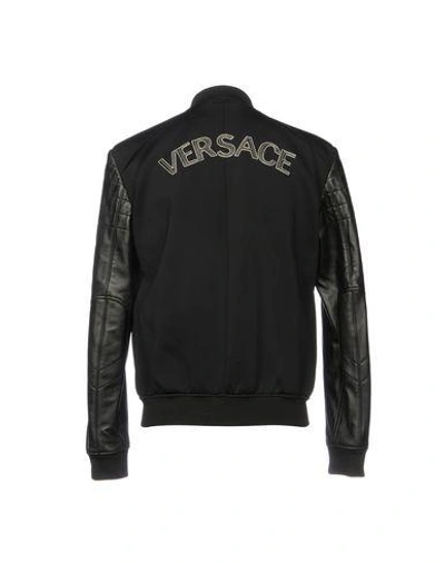 Shop Versace Bomber In Black