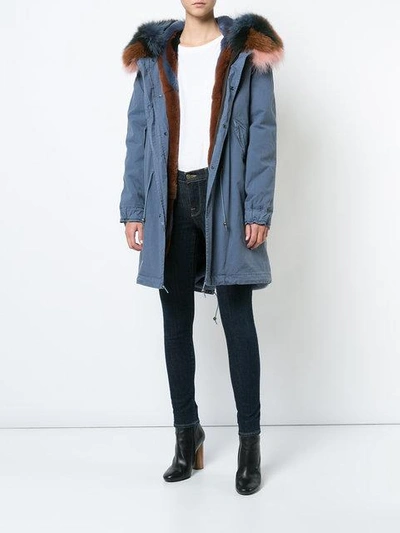 Shop Mr & Mrs Italy Lining Parka - Blue