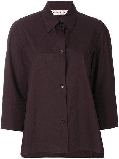 Shop Marni Three-quarter Length Sleeve Shirt