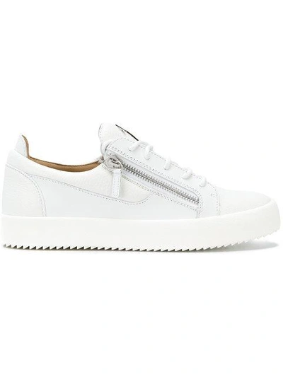 Shop Giuseppe Zanotti 'frankie' Sneakers In White