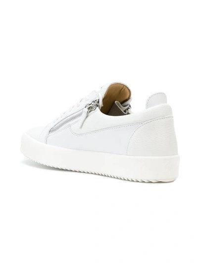 Shop Giuseppe Zanotti 'frankie' Sneakers In White