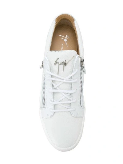 Shop Giuseppe Zanotti 'frankie' Sneakers In White