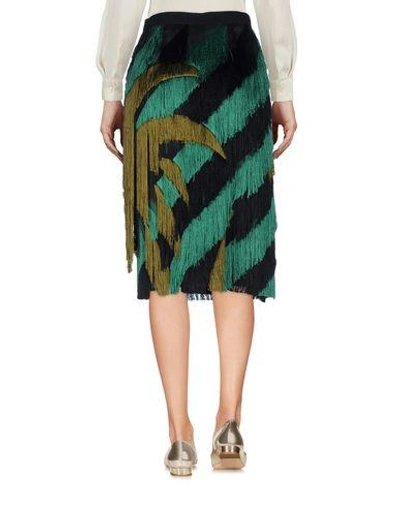 Shop Marco De Vincenzo Knee Length Skirt In Green