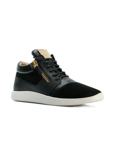 Shop Giuseppe Zanotti Runner Sneakers In Black