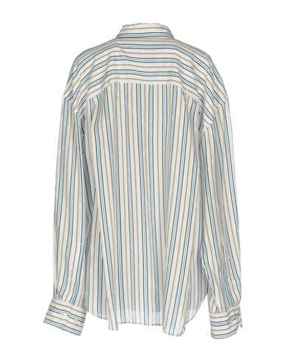 Shop Balenciaga Striped Shirt In White