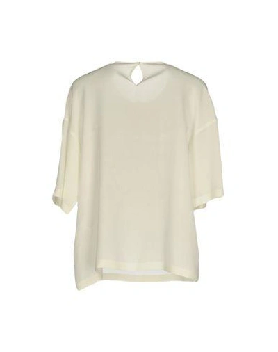 Shop Dolce & Gabbana Woman Top Ivory Size 4 Silk In White
