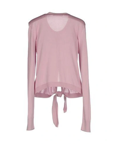 Shop Dolce & Gabbana Woman Cardigan Pink Size 6 Silk