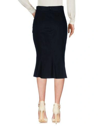 Shop Dolce & Gabbana Midi Skirts In Dark Blue