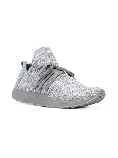 Shop Arkk Raven Future Grid 2.0 Sneakers - Grey