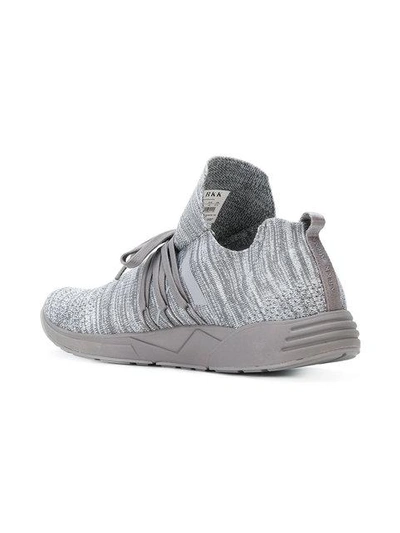 Shop Arkk Raven Future Grid 2.0 Sneakers - Grey