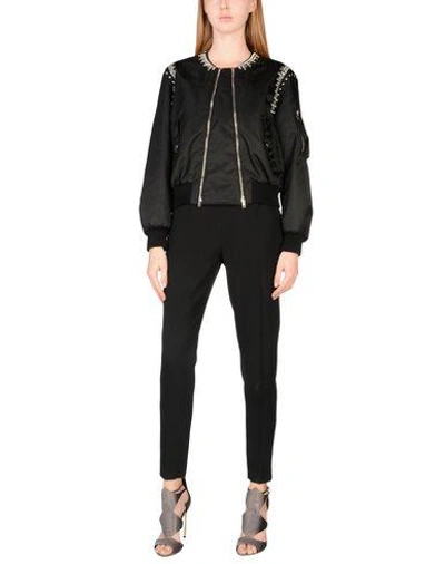 Givenchy Crystal-embellished Shell Bomber Jacket In Blk | ModeSens