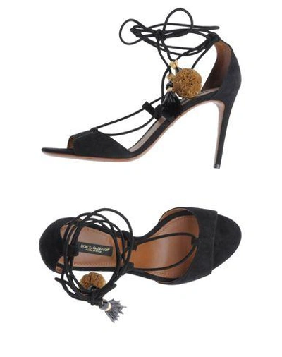 Shop Dolce & Gabbana Sandals In Black