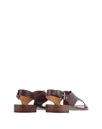 Shop Church's Sandals In Dark Brown