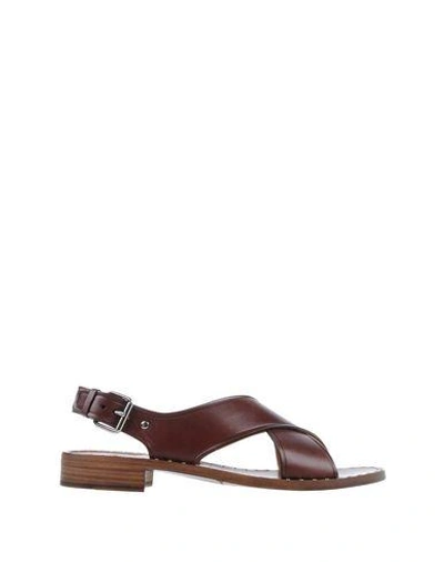 Shop Church's Sandals In Dark Brown