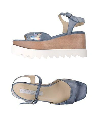 Shop Stella Mccartney Sandals In Blue