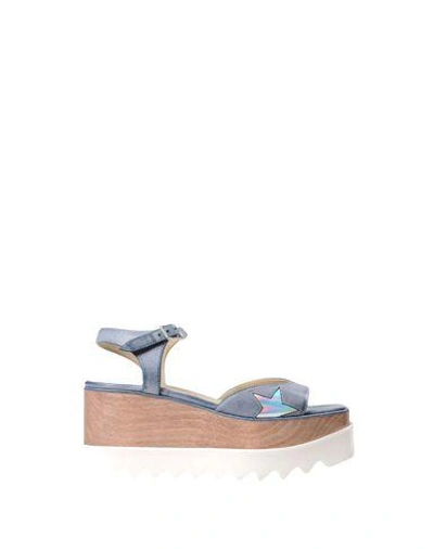 Shop Stella Mccartney Sandals In Blue