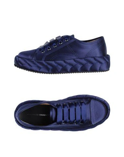 Shop Marco De Vincenzo Sneakers In Dark Blue