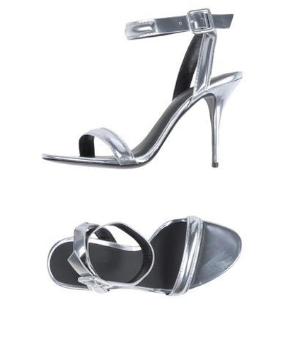 Shop Alexander Wang Sandals In Silver