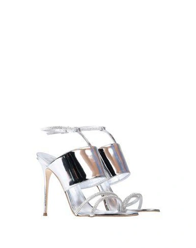 Shop Giuseppe Zanotti Sandals In Silver