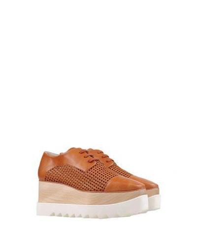 Shop Stella Mccartney Lace-up Shoes In Brown