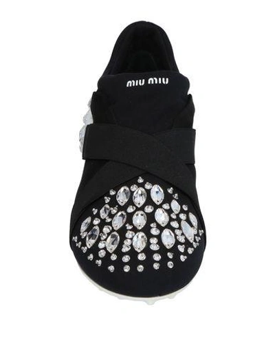 Shop Miu Miu Sneakers In Black