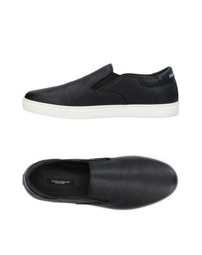Shop Dolce & Gabbana Man Sneakers Black Size 8 Calfskin