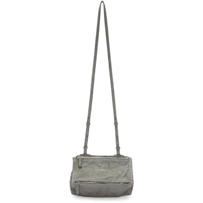Shop Givenchy Grey Mini Pandora Bag