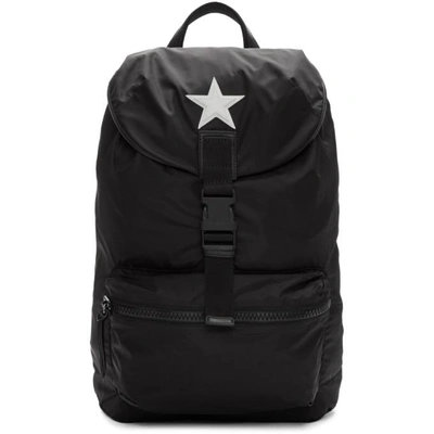 Shop Givenchy Black Nylon Star Obsedia Backpack