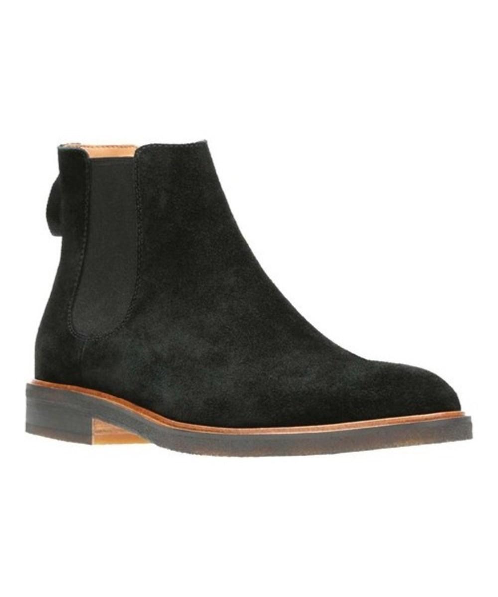 clarks black chelsea boots
