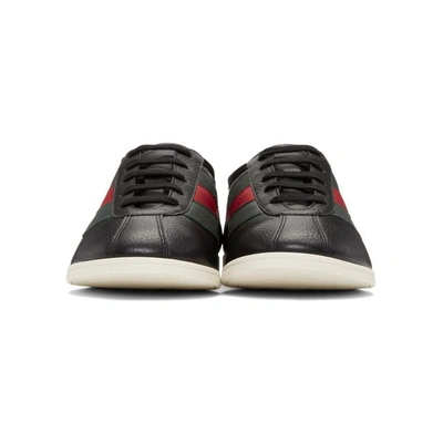 Shop Gucci Black Falacer Sneakers