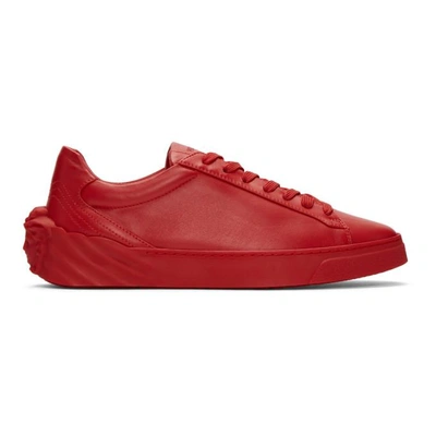 Shop Versace Red Back Medusa Head Sneakers In Kr3 Red