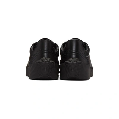 Shop Versace Black Back Medusa Head Sneakers