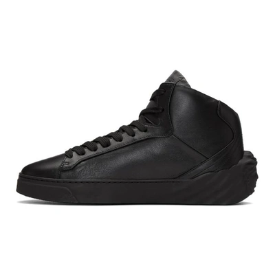Shop Versace Black Back Medusa Head High-top Sneakers In D41 Black