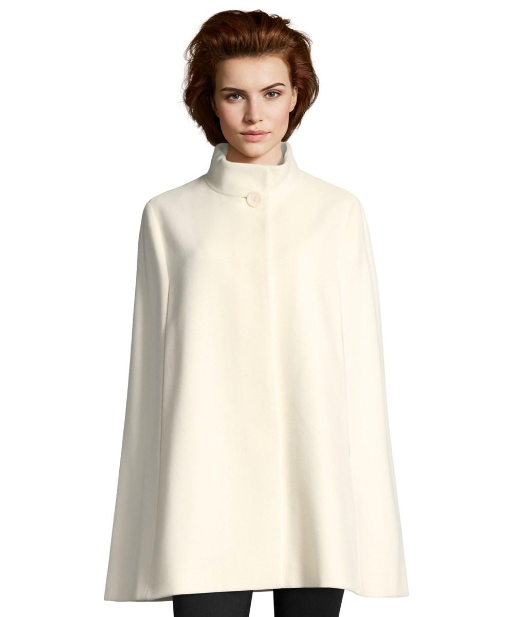 white cape coat
