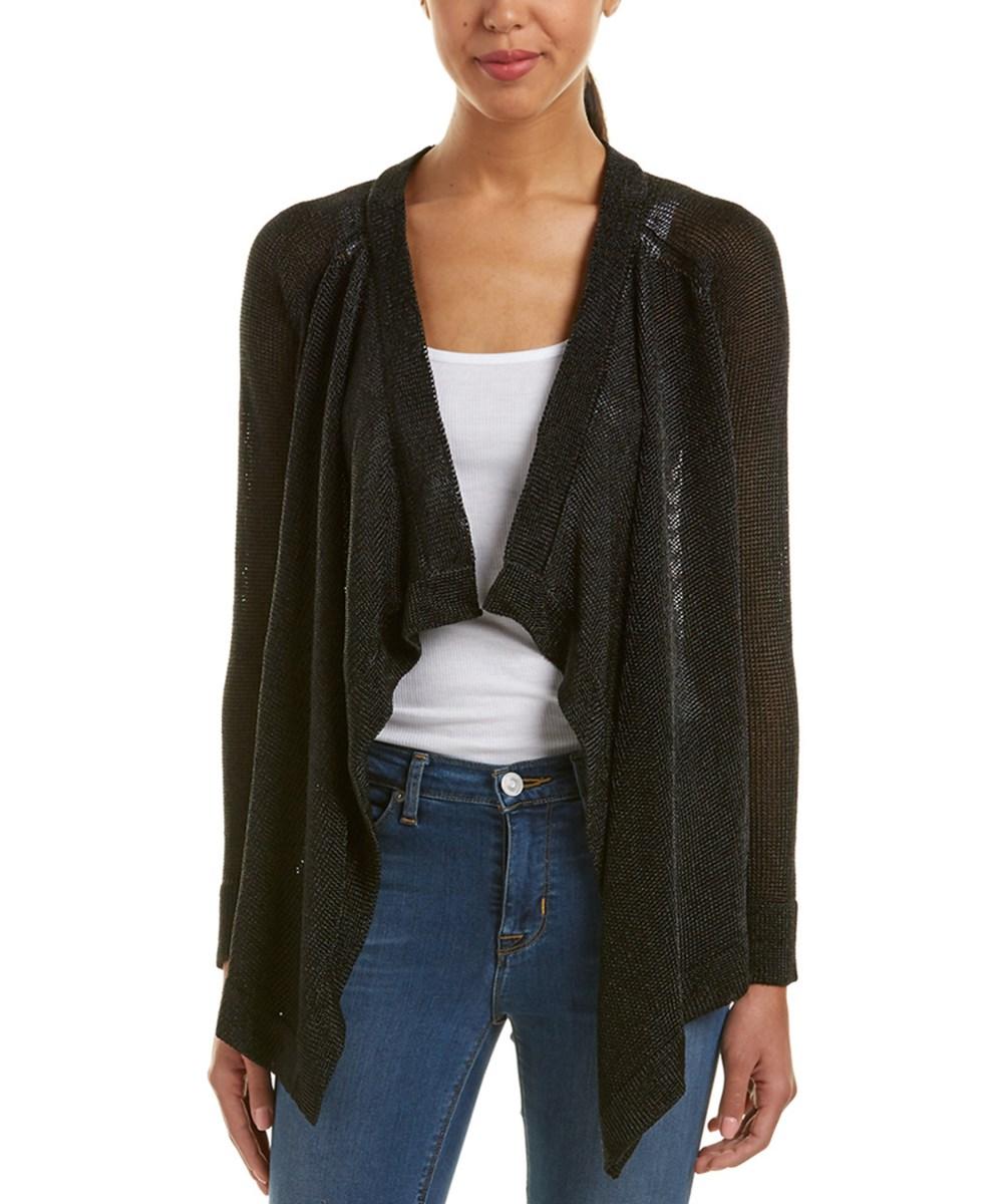 black drape cardigan