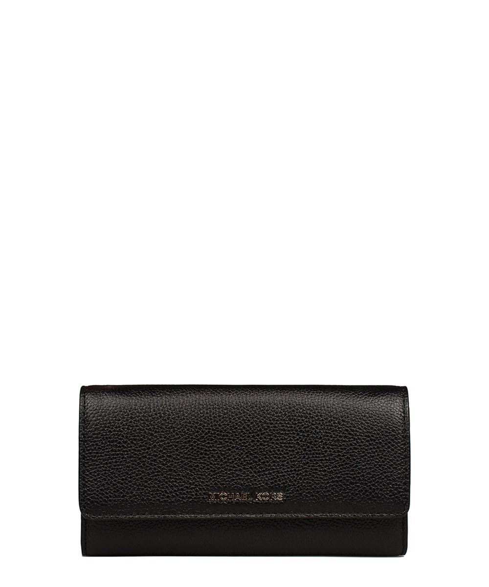 michael kors black leather wallet