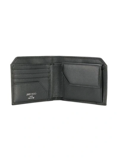 Shop Jimmy Choo Albany Star Studded Wallet - Black