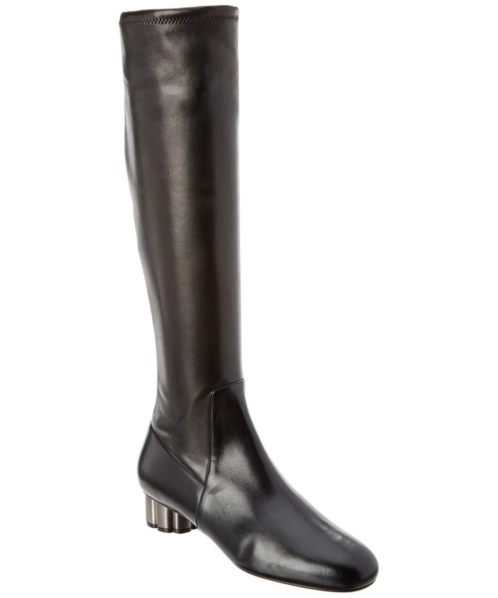 flower knee high boots