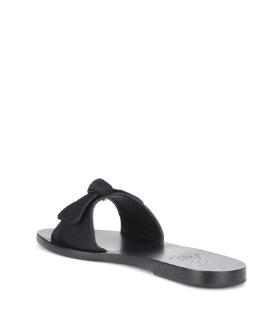 Shop Ancient Greek Sandals Alki Slip-on Sandals In Black