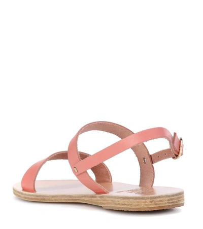 Shop Ancient Greek Sandals Clio Leather Sandals In Pink