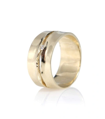 Shop Wasson Fine Moon Tear 14kt Gold And Diamond Ring