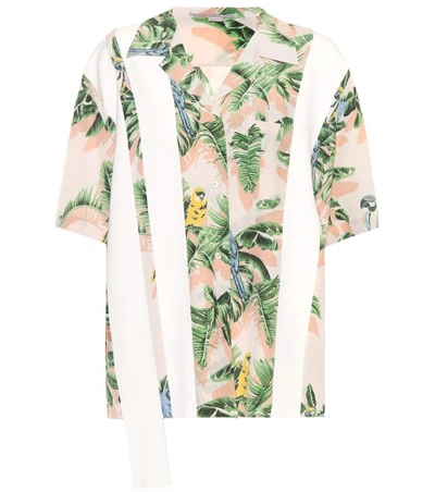 Shop Stella Mccartney Printed Silk Shirt In Multicoloured