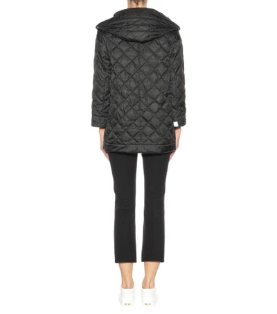 Shop Max Mara Enoves Quilted Jacket In Black