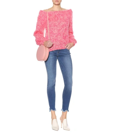 Shop Ganni Julliard Mohair And Wool Sweater In Female