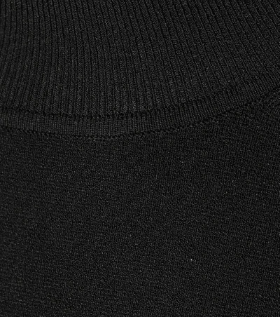 Shop Diane Von Furstenberg Flutter Sleeve Sweater In Llack