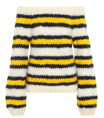 Shop Ganni Julliard Mohair And Wool Sweater In Female